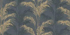 Advantage Kitchen & Bath Rattan Palm Wallpaper - Charcoal