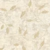 Advantage Kitchen & Bath Stonewall Vine Wallpaper - Neutral Gold