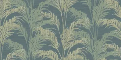 Advantage Kitchen & Bath Rattan Palm Wallpaper - Teal