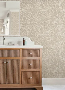 Advantage Kitchen & Bath Limestone Tile Wallpaper - Beige