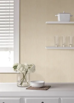 Advantage Kitchen & Bath Sunshower Stria Wallpaper - Ivory