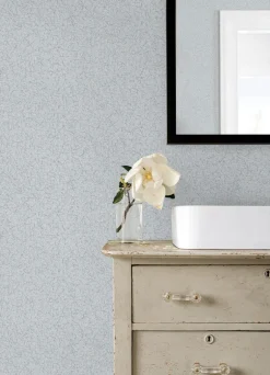 Advantage Kitchen & Bath Crushed Capiz Wallpaper - Light Blue