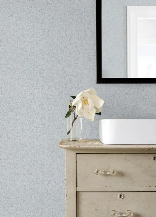 Advantage Kitchen & Bath Crushed Capiz Wallpaper - Light Blue