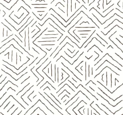Antonina Vella Artifacts Sirih Wallpaper - Black & White