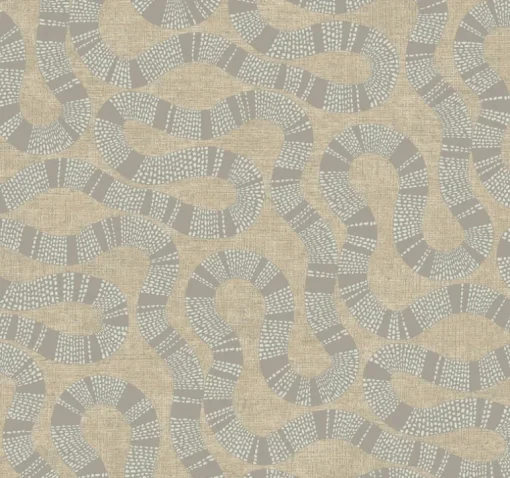Antonina Vella Artifacts Ophidia Wallpaper - Taupe