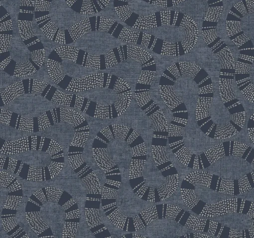Antonina Vella Artifacts Ophidia Wallpaper - Navy