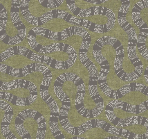Antonina Vella Artifacts Ophidia Wallpaper - Olive