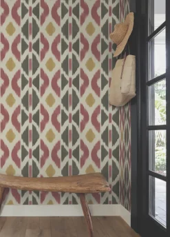 Antonina Vella Artifacts Patan Wallpaper - Ruby