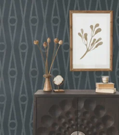 Antonina Vella Artifacts Henlein Wallpaper - Indigo