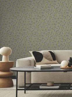 Antonina Vella Artifacts Ophidia Wallpaper - Olive