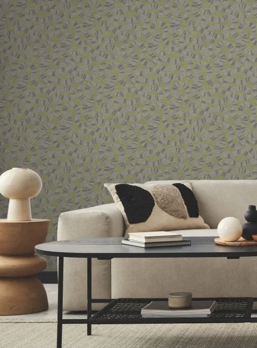 Antonina Vella Artifacts Ophidia Wallpaper - Olive