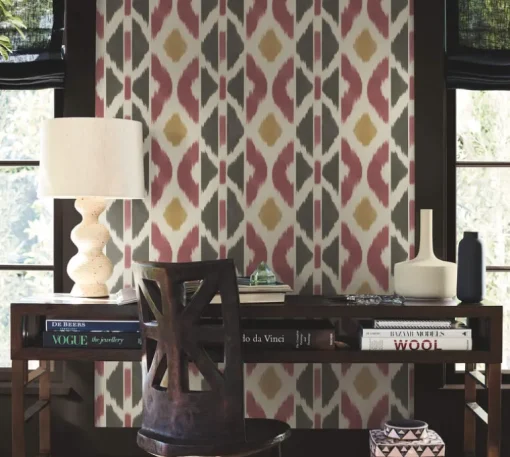 Antonina Vella Artifacts Patan Wallpaper - Ruby