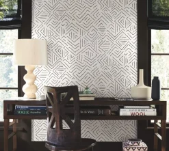 Antonina Vella Artifacts Sirih Wallpaper - Black & White