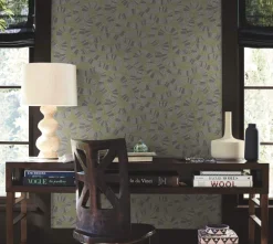 Antonina Vella Artifacts Ophidia Wallpaper - Olive