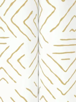 Antonina Vella Artifacts Sirih Wallpaper - Ochre & White