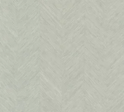 Antonina Vella Bohemian Luxe Metallic Chevron Wallpaper - Gray