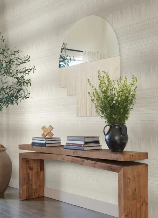Antonina Vella Bohemian Luxe Desert Textile Wallpaper - White
