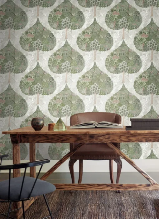 Antonina Vella Bohemian Luxe Mystic Forest Wallpaper - Green