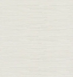 Antonina Vella Dazzling Dimensions Ribbon Bamboo Wallpaper - White Silver