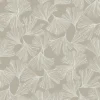 Antonina Vella Dazzling Dimensions Ginkgo Toss Wallpaper - Silver