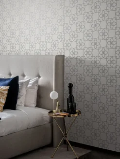Antonina Vella Dazzling Dimensions Serendipity Wallpaper - Gray & Silver