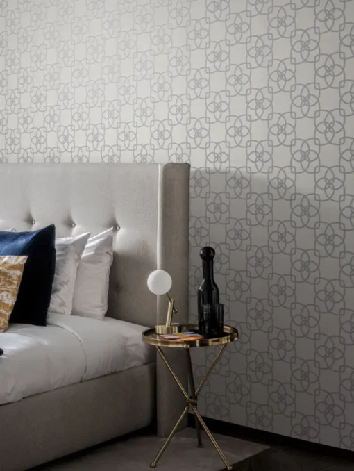 Antonina Vella Dazzling Dimensions Serendipity Wallpaper - Gray & Silver