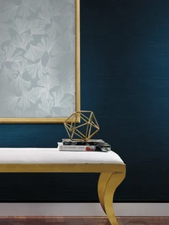 Antonina Vella Dazzling Dimensions Shining Sisal Wallpaper - Blue