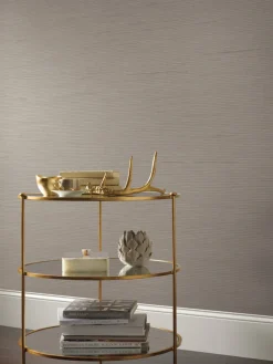 Antonina Vella Dazzling Dimensions Ribbon Bamboo Wallpaper - Taupe