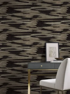 Antonina Vella Dazzling Dimensions Nimbus Wallpaper - Black