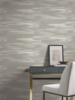 Antonina Vella Dazzling Dimensions Nimbus Wallpaper - Gray