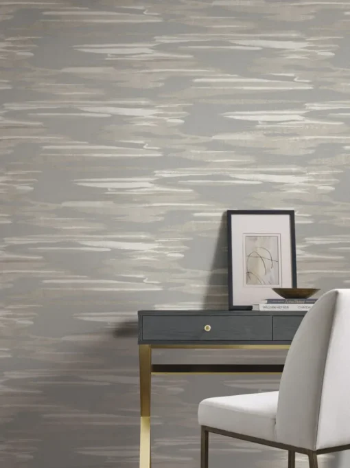 Antonina Vella Dazzling Dimensions Nimbus Wallpaper - Gray