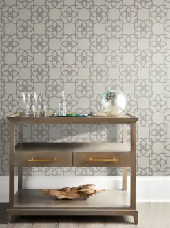Antonina Vella Dazzling Dimensions Serendipity Wallpaper - Gray & Silver