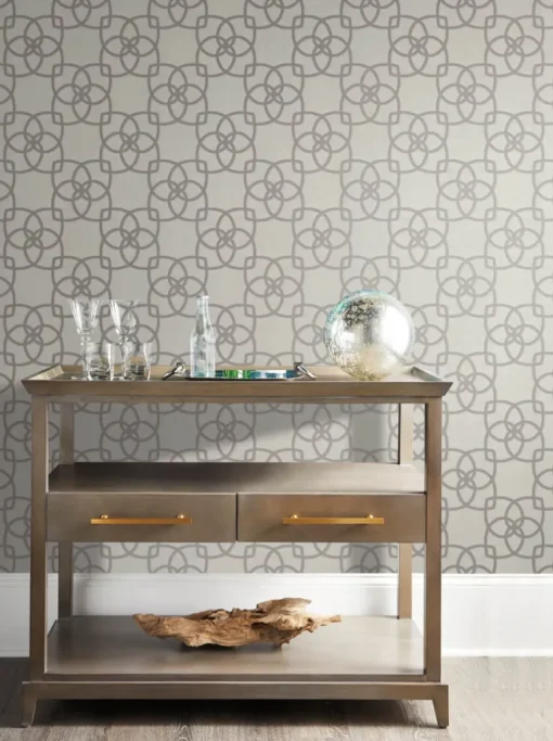 Antonina Vella Dazzling Dimensions Serendipity Wallpaper - Gray & Silver