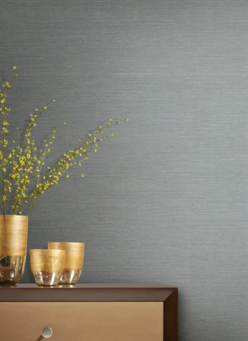 Antonina Vella Dazzling Dimensions Shining Sisal Wallpaper - Blue