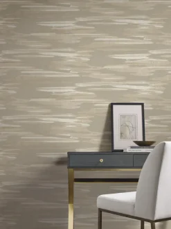 Antonina Vella Dazzling Dimensions Nimbus Wallpaper - Taupe