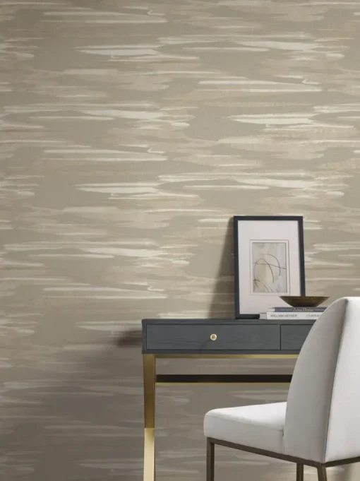 Antonina Vella Dazzling Dimensions Nimbus Wallpaper - Taupe