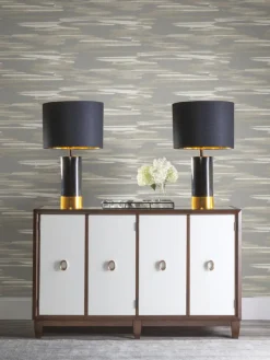 Antonina Vella Dazzling Dimensions Nimbus Wallpaper - Gray