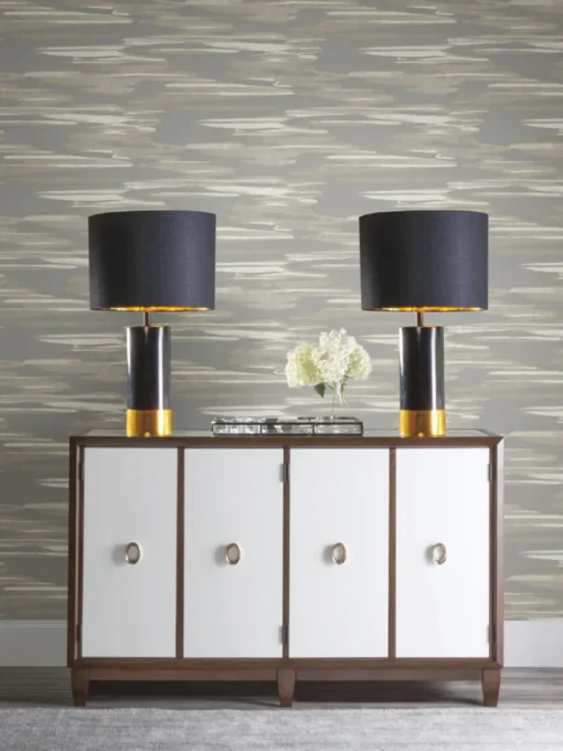 Antonina Vella Dazzling Dimensions Nimbus Wallpaper - Gray