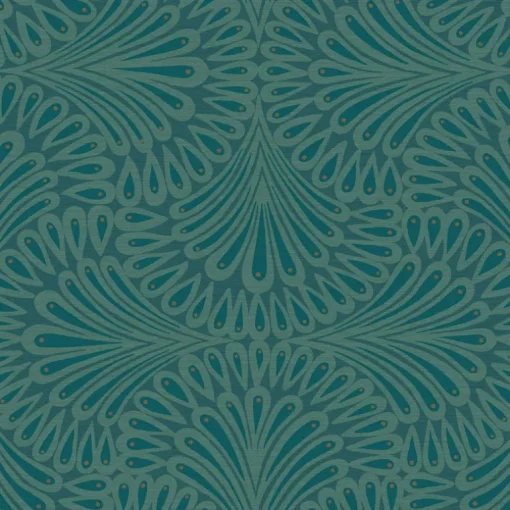 Antonina Vella Deco Cabaret Wallpaper - Blue