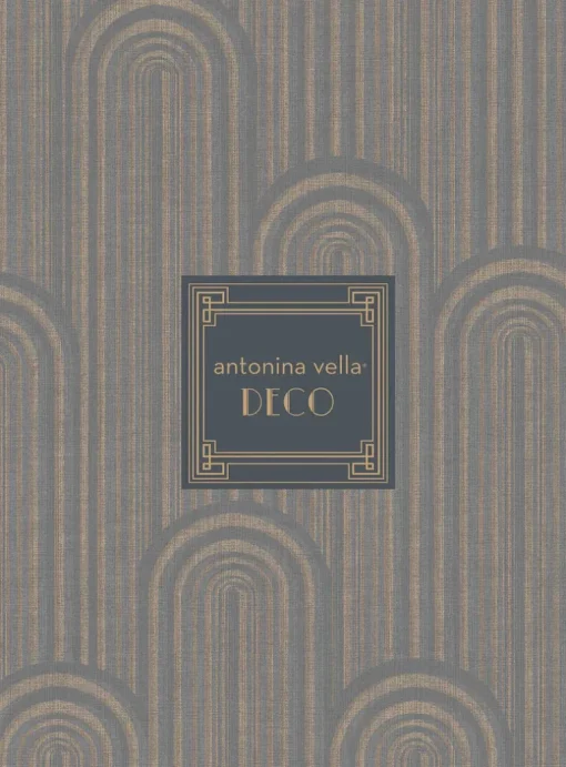 Antonina Vella Deco Cabaret Wallpaper - Blue