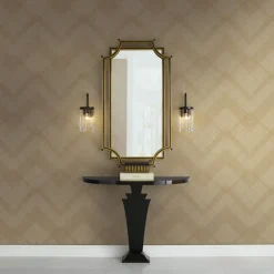 Antonina Vella Deco Jazz Age Wallpaper - Beige & Gold