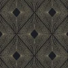 Antonina Vella Modern Metals Harlowe Wallpaper - Black & Gold