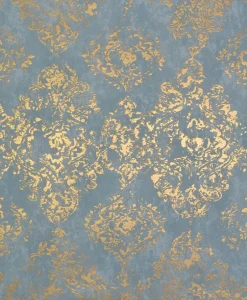 Antonina Vella Modern Metals Stargazer Wallpaper - Blue & Gold