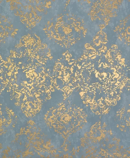 Antonina Vella Modern Metals Stargazer Wallpaper - Blue & Gold