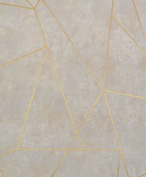 Antonina Vella Modern Metals Nazca Wallpaper - Neutral & Gold