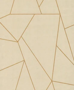 Antonina Vella Modern Metals Nazca Wallpaper - Pearl & Gold
