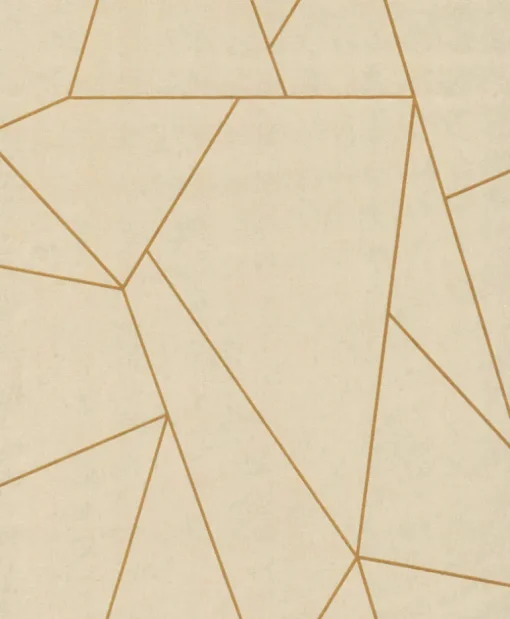 Antonina Vella Modern Metals Nazca Wallpaper - Pearl & Gold