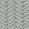 Antonina Vella Modern Metals Luminous Leaves Wallpaper - Charcoal & Silver