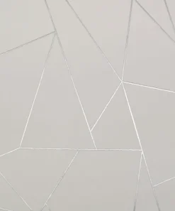 Antonina Vella Modern Metals Nazca Wallpaper - White & Silver