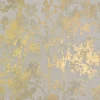 Antonina Vella Modern Metals Shimmering Foliage Wallpaper - Almond & Gold